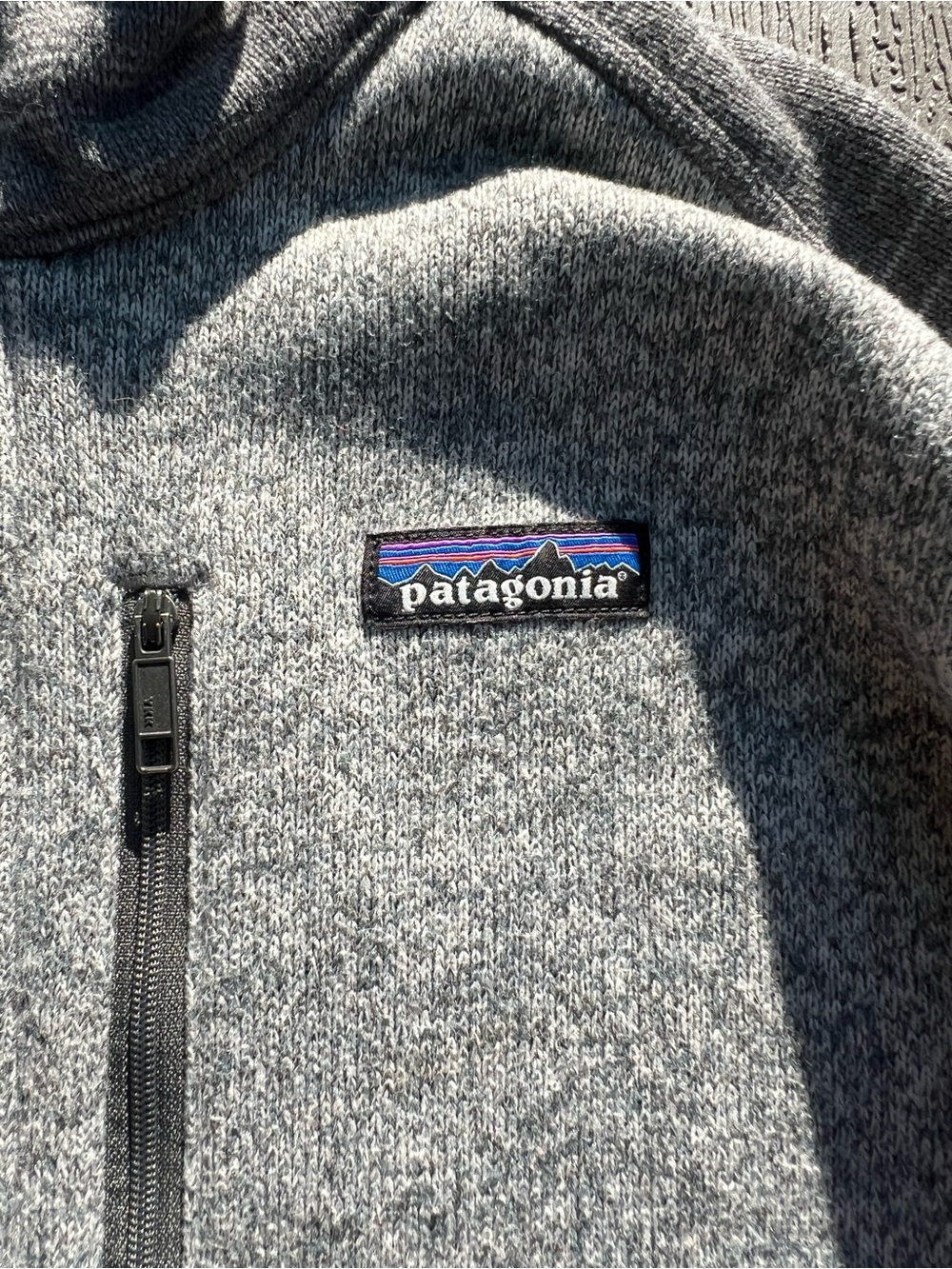 Patagonia Men's Gray Zip-Neck Fleece Pullover